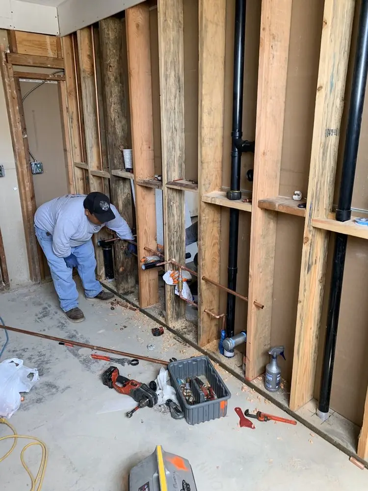 Commercial rough-in plumbing for Water Heater Replacement in Pine Haven